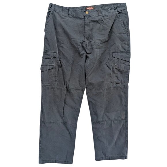 Tru Spec Tactical Cargo Pants Mens Dark Grey Straight Adjustable Waist Sz 44x34 - Picture 1 of 13